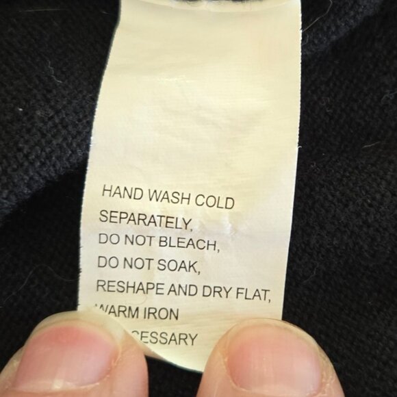 Eight Eight Eight Striped Zipper Cowl Neck Sweater Small Tunic Length Pockets - Picture 9 of 9